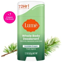 Lume Whole Body Women’s Deodorant - Cream Stick - Aluminum Free - Fresh Alpine Scent - 2.2oz