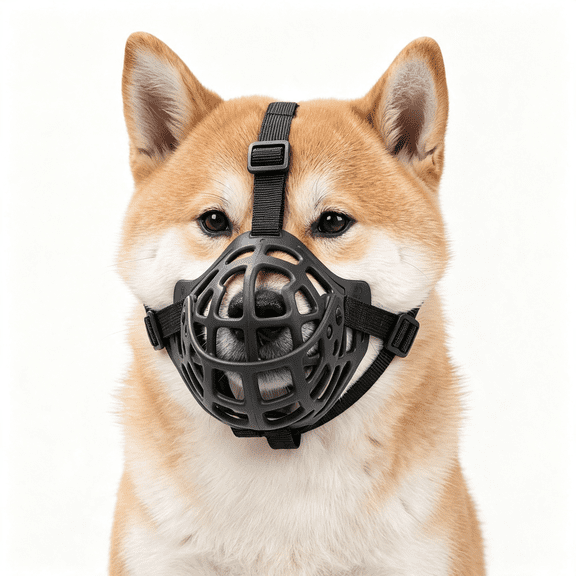 GASTROPOD Dog Muzzle: Basket Silicone Dog Muzzles-Prevent Biting,Chewing and Scavenging-Allow Drinking-Adjustable Muzzles Medium Large Sized Dogs-Soft,Lightweight,Breathable (L,Black)