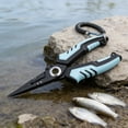 thumbnail image 4 of Weloille Multifunctional Fishing Pliers Set, 1 Piece Stainless Steel Fishing Line Cutter with Lanyard and Storage Bag, Rust Resistant Hook Remover Tool, Suitable for Freshwater Saltwater Fishing, 4 of 6