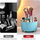 thumbnail image 4 of Organizador De Maquillaje Giratorio 360 Portaescobillas De Maquillaje con 5 Compartimentos para Cosméticos Perfumes Joyas para Tocador Dormitorio Baño,Azul, 4 of 5