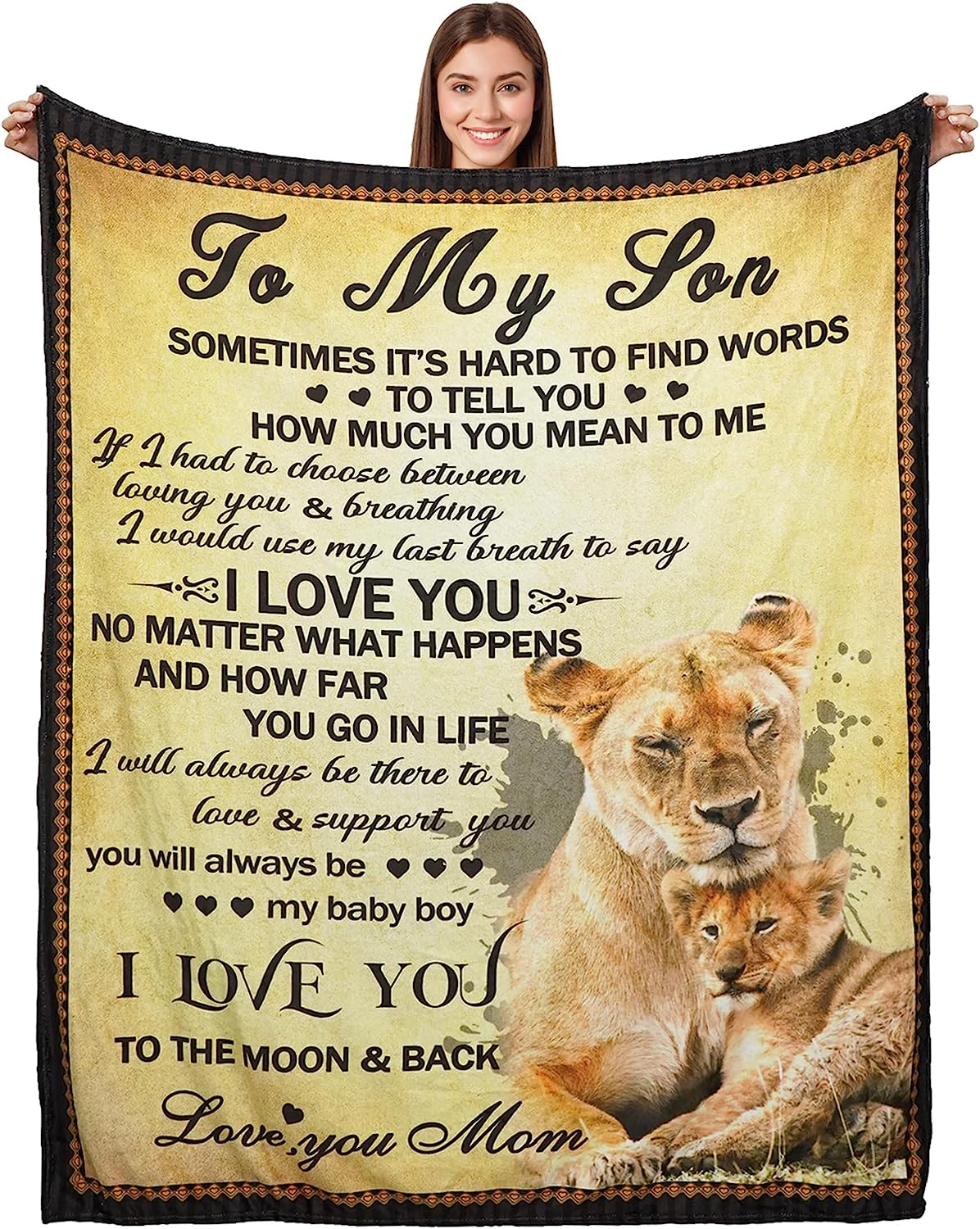 to My Son Blankets from Mom & Dad Gifts for Son from Mother & Father UltraSoft Flannel Fleece