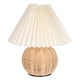 thumbnail image 5 of ColoMX Lámpara de mesa USB, lámpara de escritorio para dormitorio, mesita de noche, luz LED, pantalla plisada, lámpara de mesa para dormitorio, 5 of 7