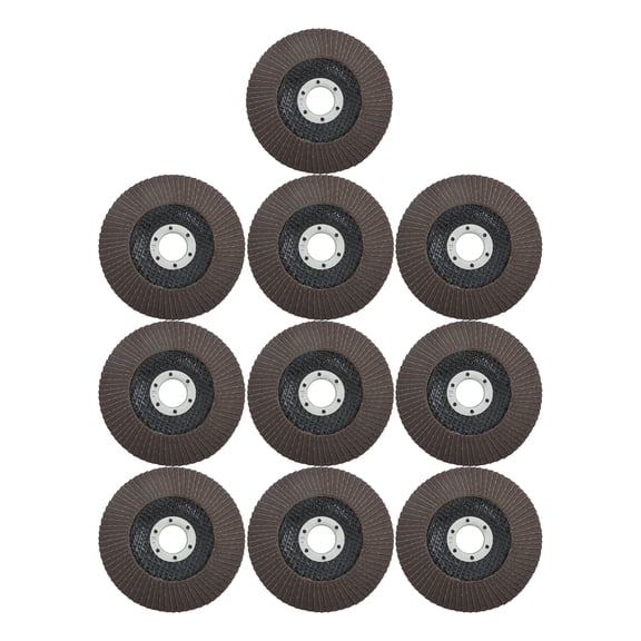 10 Pack Premium Zirconia Flap Disc Sanding Grinding 4-1/2" X 7/8" 120 Grit