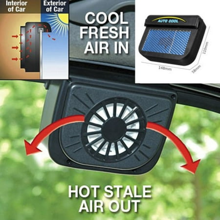 Solar Powered Car Window Windshield Auto Air Vent Cooling Fan Cooler (Best Water Cooling Radiator)