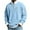 Sky Blue #16, variant on Dresfit Polo Sweater for Men V Neck Long Sleeve Waffle Sweatshirt 2026 Spring Knit Textured Shirts Cuffed Ribbed Lightweight Big and Tall Tops Army Green M
