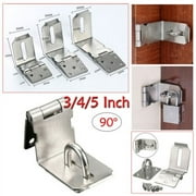 90 Degrees Hasp And Staple Gate Door Shed For Padlock Latch Lock-3 Inch