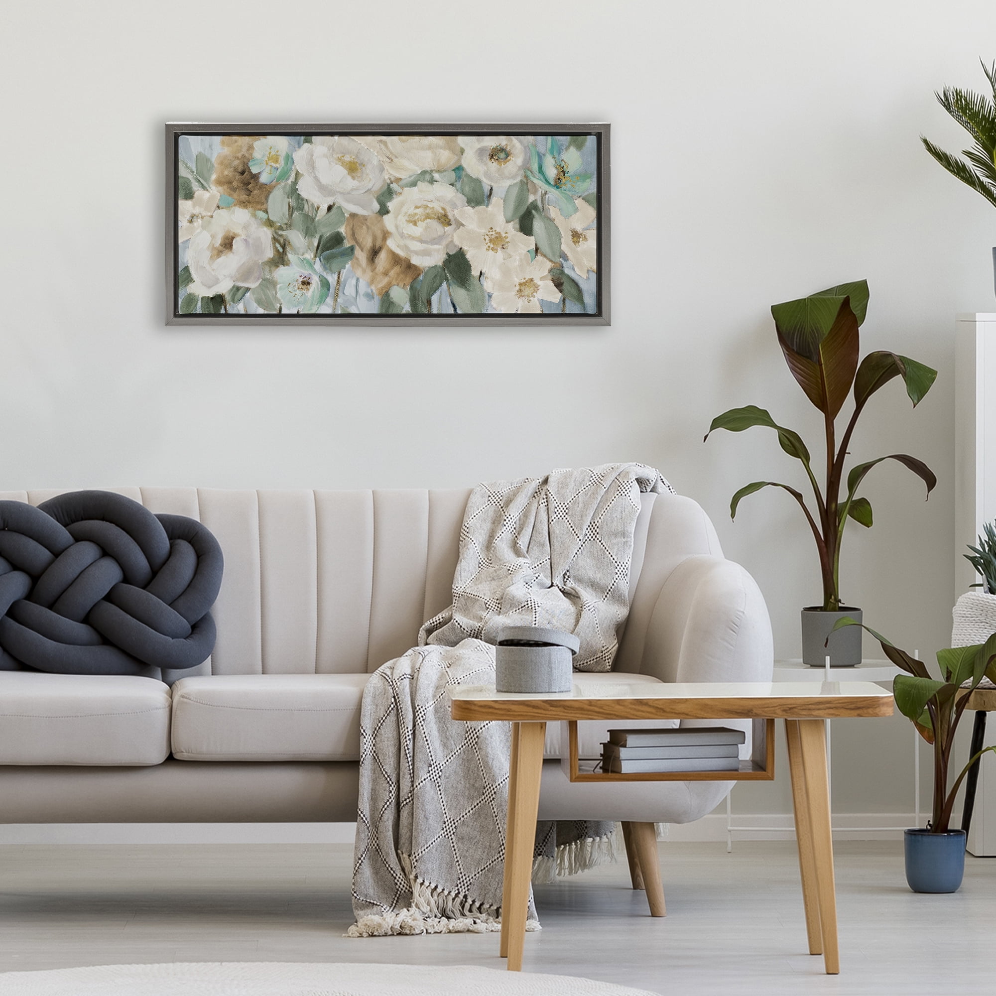 Stupell Industries Promise of Giverny Gray Framed Floater Canvas Wall Art, design by Lanie Loreth