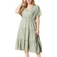 thumbnail image 4 of Vestido Corto de Verano con Cuello en V de Tamaño Sobredimensionado, Vestido de Verano Casual Suelto Y de Moda, 4 of 6