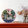 thumbnail image 2 of Yayeee 10" Wall Clock Battery Operated Quartz Round Silent Non-Ticking Home Decor, Floral Vase, 2 of 6
