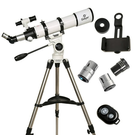 Gskyer 600x90mm AZ 90mm f/6.7 Refractor Telescope with 3 Eyepieces, Remote