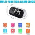 thumbnail image 2 of Clock Radio with FM Radio, Digital Alarm Clock, Dual Alarms, Indoor Temperature 6 Brightness Levels 16 Volume Levels Adjustable, (White), 2 of 5