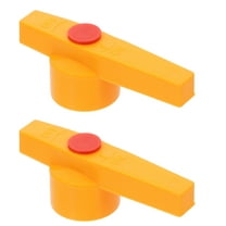 NICEXMAS Water Valve Handle Ball Valve Handle Yellow Plastic 2Pcs