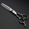 thumbnail image 1 of Tijeras de entresacar para el cabello de 6 pulgadas, de acero inoxidable japonés, tijeras profesionales para zurdos., 1 of 5