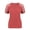 Brick Red, variant on V Neck Women T Shirts Lace Short Sleeve Loose Casual Summer Tops Waffle Knit Tee Blouse (S,Black)