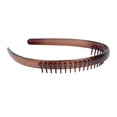 thumbnail image 3 of Diadema De Peine De Duraderos Para Mujer Aro De Pelo Duro Antideslizante Para Cabello Grueso - Marron Sunnimix Los dientes de las mujeres peinan el aro del pelo, 3 of 8