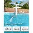 thumbnail image 5 of Pool Fountain - Dual Spray Water Fountains for Above Ground/Inground Pools, 2-in-1 Adjustable Waterfall Pool Sprinkler Fountain for Cooling (for in-tex & for Best-Way & Hay-Ward & Cole-Man), 5 of 8