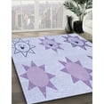 thumbnail image 2 of Ahgly Company Indoor Rectangle Patterned Lavender Blue Area Rugs, 2' x 3', 2 of 6