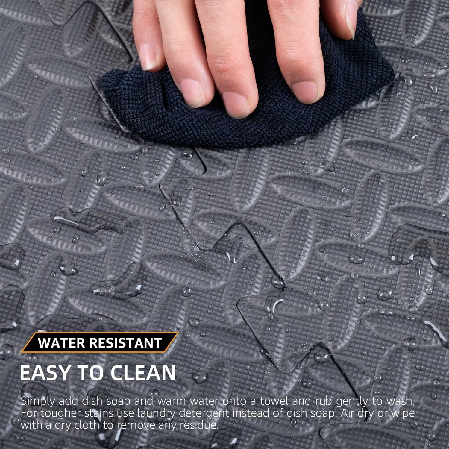 1/2" Extra Thick Floor Exercise Mat for Home Gym Floor Padding for Kids - High-Density EVA Interlocking Foam Floor Tiles for Gym Equipment, Play Area, Yoga, Cardio, Weights, MMA