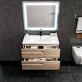 thumbnail image 3 of Eviva Joy 36" Maple Wall Mount Bathroom Vanity w/ White Integrated Top, 3 of 7