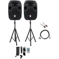 thumbnail image 1 of Rockville Bundle: (1) Rockville RPG122K Dual 12" Powered Speakers Bundle with Rockville RCDR10B 10' Dual RCA to Dual RCA Pro Audio Cable & Rockville RNRMR10 3.5mm 1/8" TRS to Dual RCA Cable (3 Items), 1 of 4
