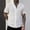 White, variant on Daiosportswear Men'S Eyelets Summer Lapel Shirts - Loose Button Down Short Sleeve Hawaiian Beach Shirts White M(M)