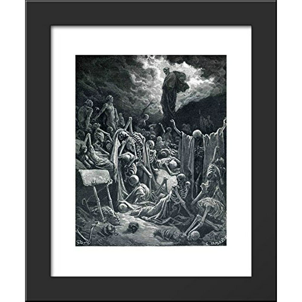 The Vision Of The Valley Of Dry Bones 20x24 Framed Art Print By Gustave
