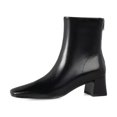 thumbnail image 2 of Teissuly French Squares Head Temperament Short Boots Stretch High Heel Short Boots Chunky Heel Thin Small Leather Boots Back Zipper Short Boots Soft Leather Short Boots Teissuly WER202312144609, 2 of 8