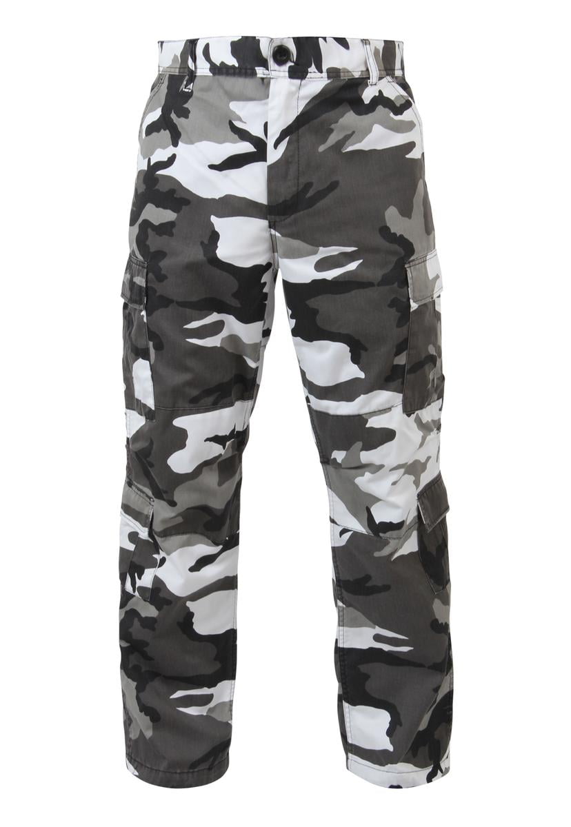 Baggy City Camo Cargo Pants, with 8 