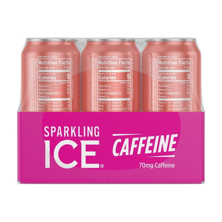 Sparkling Ice Caffeine Watermelon Lemonade, 16 oz, 12 Cans photo 4