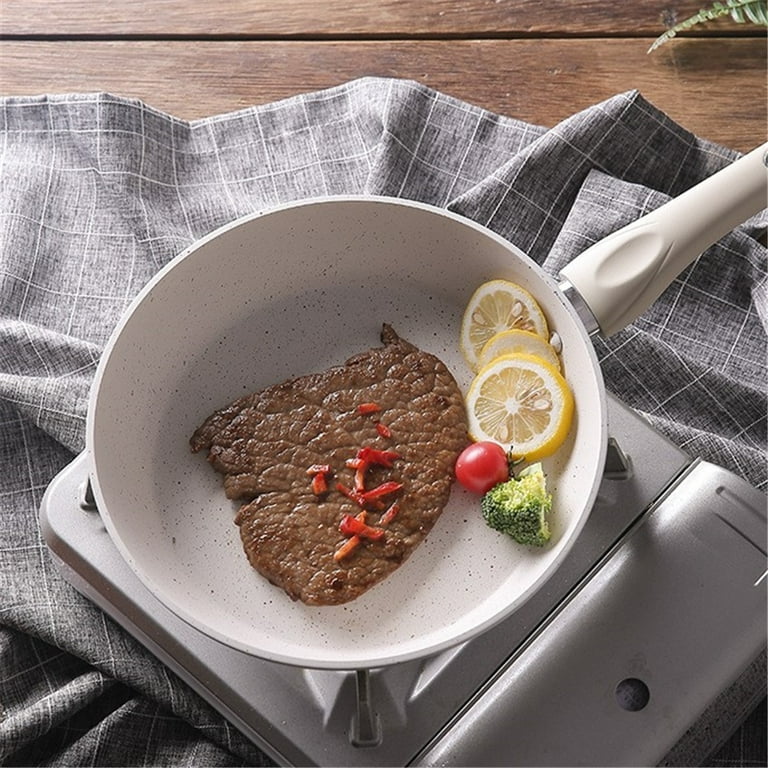 Non stick Granite Frying Pan With Lid Sizes Maifan Stone - Temu