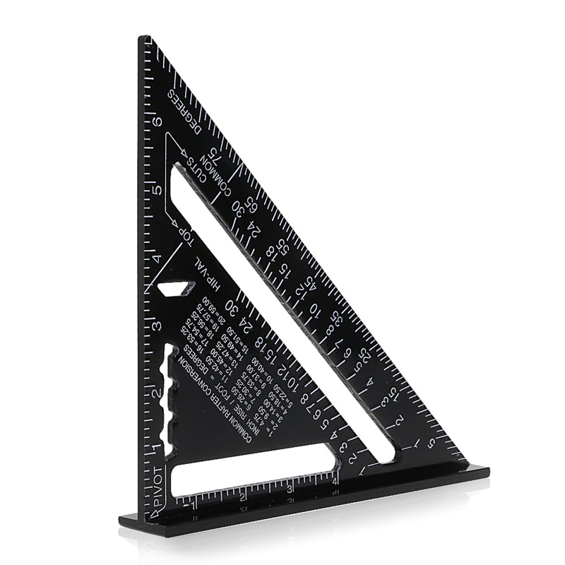 12 Inch ROOFING SPEED SQUARE ALUMINIUM RAFTER ANGLE FRAME MEASURE TRIANGLE RULER 