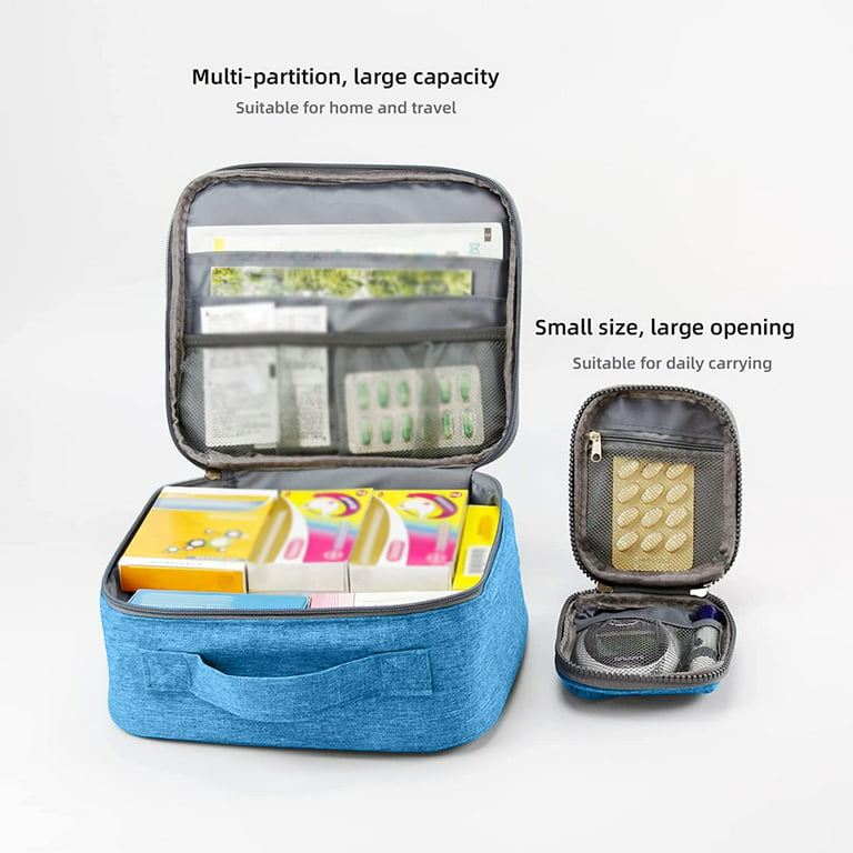 Medicine Organizer And Storage Bag Empty, Family First Aid Box, Pill Bottle  Organizer Bag For Emergency Medication, Supplements Or Medical Kits,  Zippered Medicine Bag For Home And Travel(gray) - Temu Germany