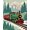 Green, Pattern 6, variant on ODIKA 4' x 6' Machine Washable Non-Slip Area Rug, Christmas Frond High Traffic Rug, Red, 501618