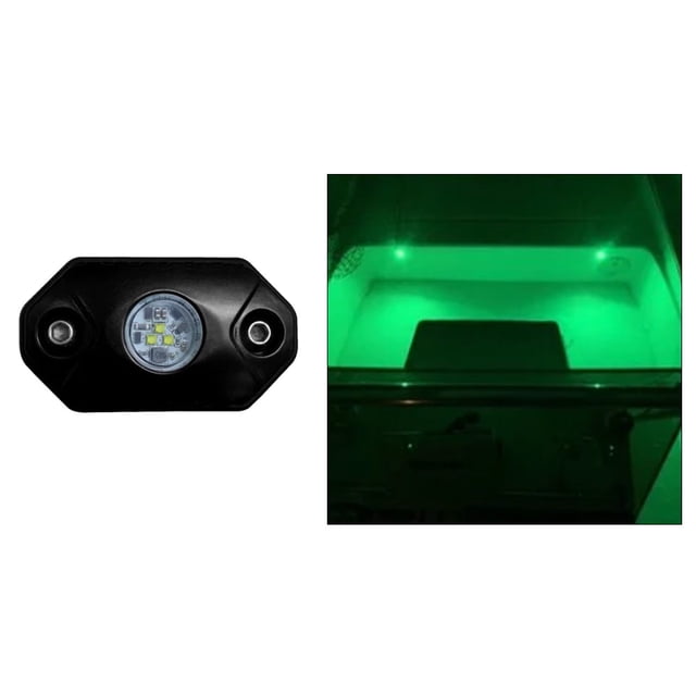 Lámpara decorativa, color negro, roble, verde roca, 9 W, 12 V, color negro