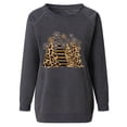 thumbnail image 4 of Jsaierl Chandail en Molleton de Noël pour Femmes Léopard Arbre de Noël Manches Raglan Col Rond Vintage Chandail Décontracté Vacances 2024, 4 of 5