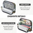 thumbnail image 5 of Standing Pencil Case with Base Large Capacity Stationery Pouch Pen Bag with Zipper for Women Men Vibrant and Colorful Graffiti Patterns, 5 of 7