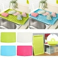 thumbnail image 4 of Hariumiu Kitchen Dish Drain Board Drying Rack Save Space Draining Spot Plastic Universal Dish Drain Board for Home, 17.60 x 12.17", 4 of 8