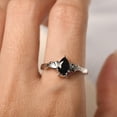 thumbnail image 5 of Natural black spinel Halloween ring 925 Sterling Silver Ring Gift For Love, 5 of 5