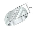 thumbnail image 3 of SZUL Women's SZUL 1/4 Carat TW Diamond Men's Ring in 10K White Gold (J-K-L Color, I2-I3 Clarity), 3 of 5