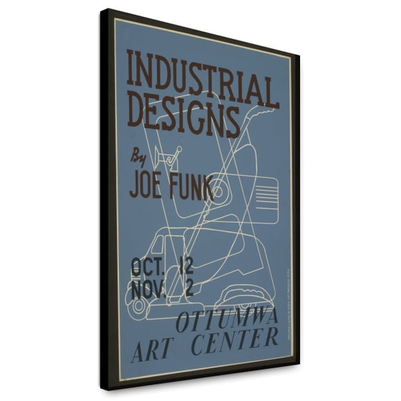 Canvas Print: Industrial Designs By Joe Funk, Ottumwa Art Center, circa 1936