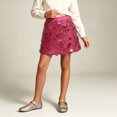 thumbnail image 6 of hotojiny Kids Sparkly Sequin Mini Skirt Girls Elastic Waist Glitter Party Skirt with Built-In Shorts Children Dance Outfit(Hot Pink,13-14 Years), 6 of 9