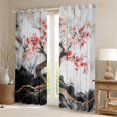 thumbnail image 2 of Manfei Cherry Blossoms Curtains Pack of 2 (52x84), Marble Abstract Curtains for Living Room, Modern Fashion Black Out Curtains, Window Curtains Room Decoration, 2 of 6