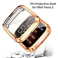 thumbnail image 2 of Parachoques de pantalla de reloj inteligente de TPU para Fitbit Versa 2/2SE (oro rosa) WDOplteas Para estrenar, 2 of 5