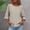 Womens Tops Plus Size Spring-White, variant on Homenesgenics Womens Tops Plus Size Spring Spring Solid Color Three-Quarter Sleeve Crew Neck Top/Shirt Blue S