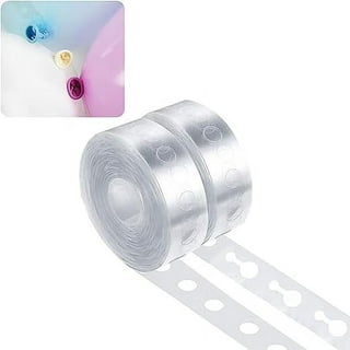 Balloon Decorating Strip Tape 50Ft for Arch Garland Streamer,1pcs Balloon  Tying Tool,100 Dot Glue,32Ft Ribbon(50FT)