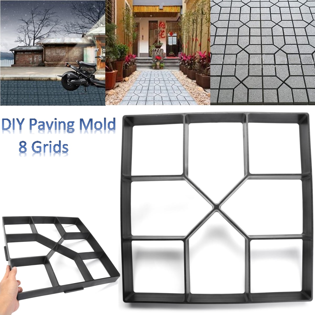 Concrete Molds Reusable Walk Maker Stepping Stone Path Maker Paver Yard Patio Lawn Garden Diy Walkway Pavement Paving Moulds Walmart Canada