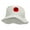 White, variant on Running Rugby Logo Embroidered Pigment Dyed Bucket Hat - Black OSFM