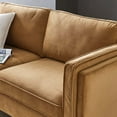 thumbnail image 2 of Modway Kaiya Performance Velvet Sofa in Cognac, 2 of 10