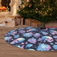 thumbnail image 5 of KLL 48" Christmas Tree Skirt flower Skull in starry sky Xmas Tree Skirts Mat for New Year Xmas Holiday Party Indoor Outdoor Home Decoration, 5 of 5