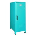 thumbnail image 4 of Magnetic Impressions 10.75" Tall Mini Metal Storage Locker with Lock and Key, Teal, 4 of 5